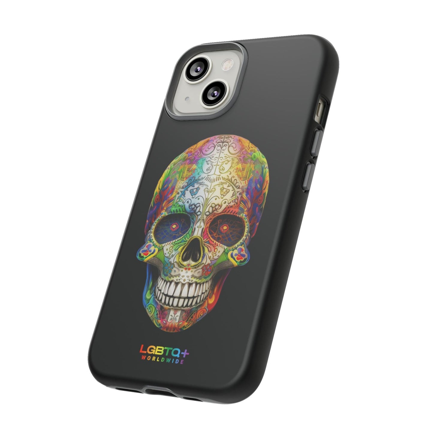 LGBTQWorldwide - ,,SKULL HEAD" Doppelgehäuse Handyhülle Accessories, Glossy, iPhone Cases, Matte, Phone accessory, Phone Cases, Samsung Cases, tough, Valentine's Day Picks lgbtq Bekleidung Accessoires unisex Zubehör