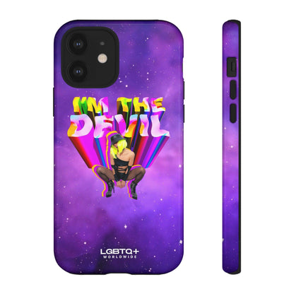 LGBTQWorldwide - ,,I AM THE DEVIL" Doppelgehäuse Handyhülle Accessories, Glossy, iPhone Cases, Matte, Phone accessory, Phone Cases, Samsung Cases, Thermo, Valentine's Day Picks lgbtq Bekleidung Accessoires unisex Zubehör