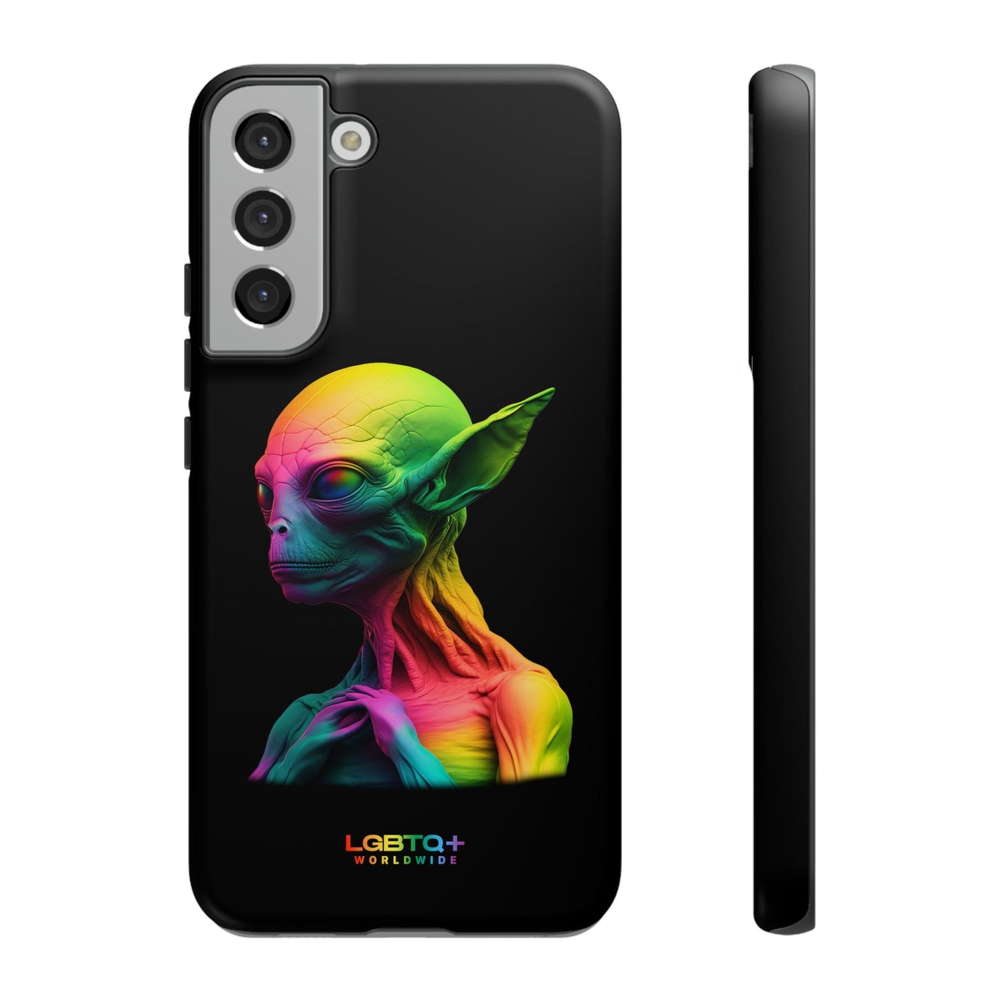 LGBTQWorldwide - ,,ALIEN" Doppelgehäuse Handyhülle Accessories, Glossy, iPhone Cases, Matte, Phone accessory, Phone Cases, Samsung Cases, tough, Valentine's Day Picks lgbtq Bekleidung Accessoires unisex Zubehör