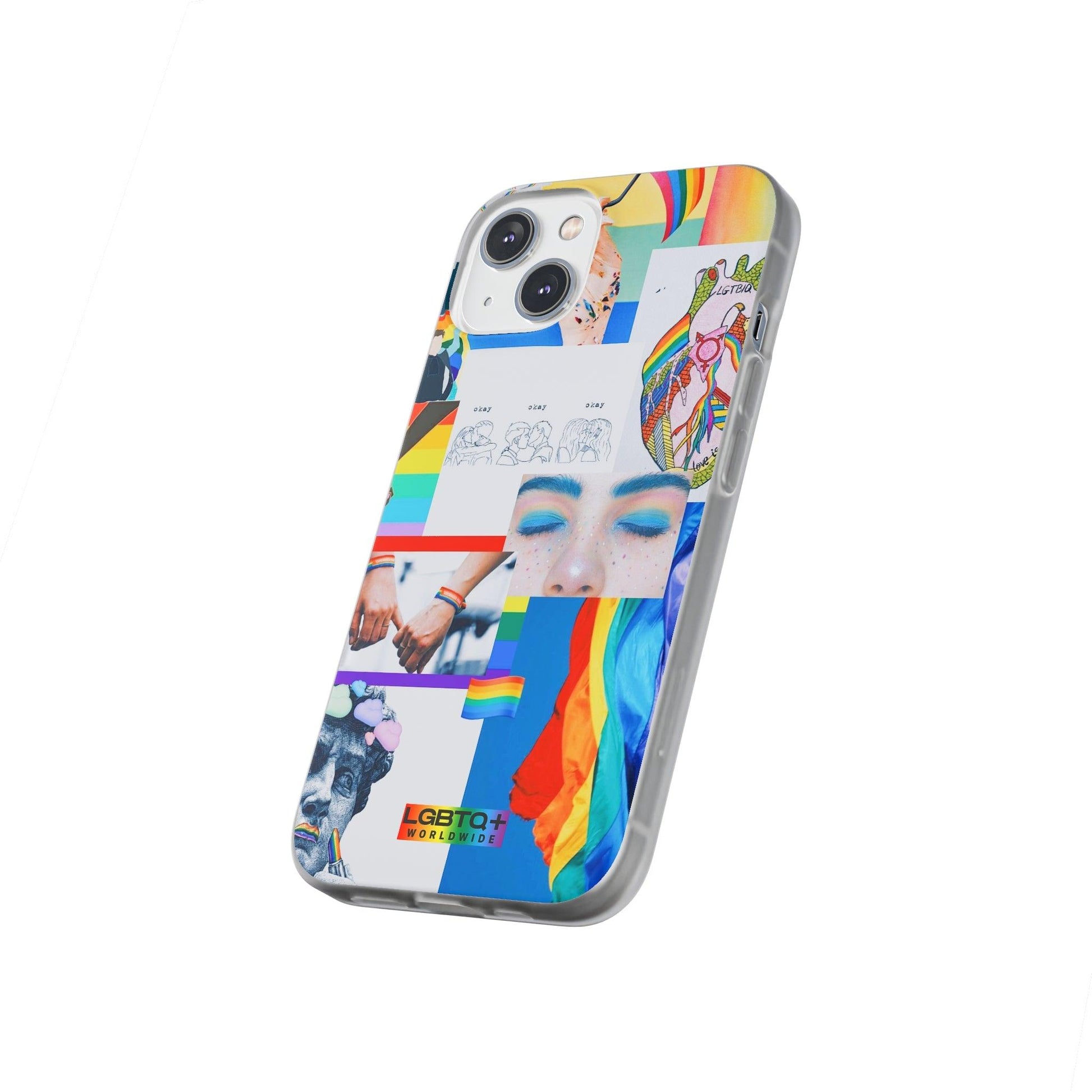 LGBTQWorldwide - ,,SEI FREI" Flexible Handyhülle Accessories, Case, iPhone, iPhone Cases, Phone accessory, Phone Cases, Samsung Cases, silikon, Valentine's Day promotion lgbtq Bekleidung Accessoires unisex Zubehör