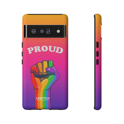 LGBTQWorldwide - ,,GLÜCKLICH" Doppelgehäuse Handyhülle Accessories, Glossy, iPhone Cases, Matte, Phone accessory, Phone Cases, Samsung Cases, Thermo, Valentine's Day Picks lgbtq Bekleidung Accessoires unisex Zubehör