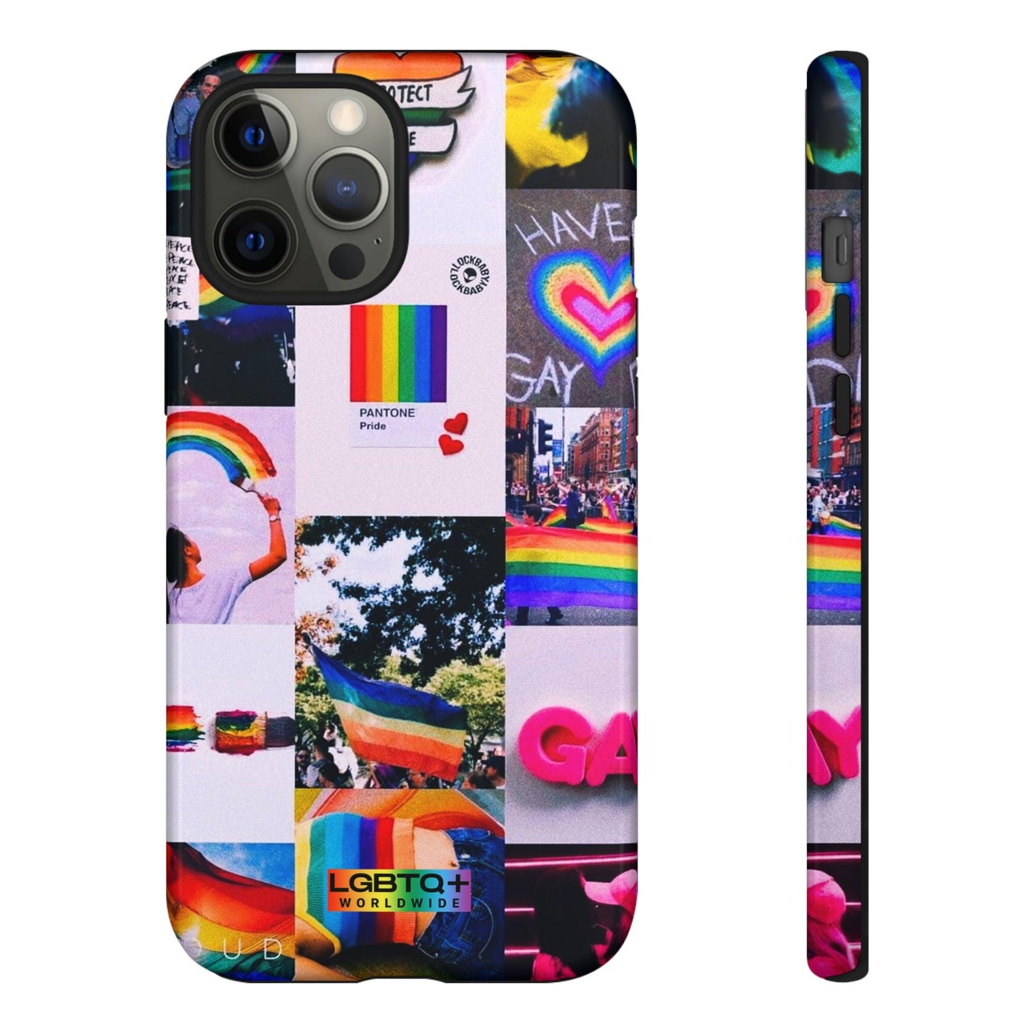 LGBTQWorldwide - ,,REGENBOGEN" Doppelgehäuse Handyhülle Accessories, Glossy, iPhone Cases, Matte, Phone accessory, Phone Cases, Samsung Cases, Thermo, Valentine's Day Picks lgbtq Bekleidung Accessoires unisex Zubehör