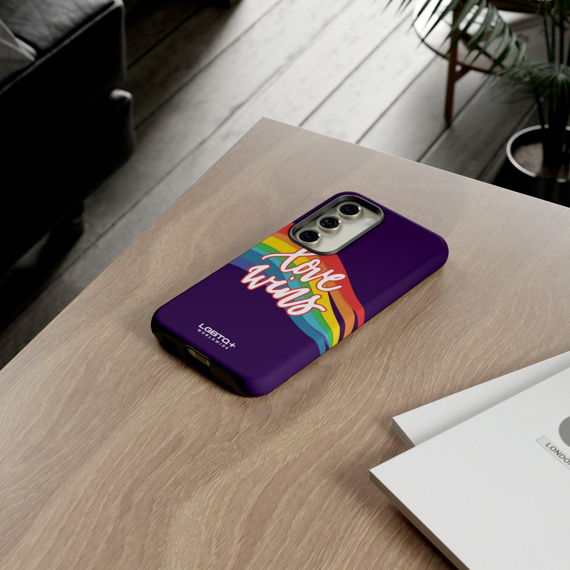 LGBTQWorldwide - ,,LIEBE GEWINNT" Doppelgehäuse Handyhülle Accessories, Glossy, iPhone Cases, Matte, Phone accessory, Phone Cases, Samsung Cases, Thermo, Valentine's Day Picks lgbtq Bekleidung Accessoires unisex Zubehör