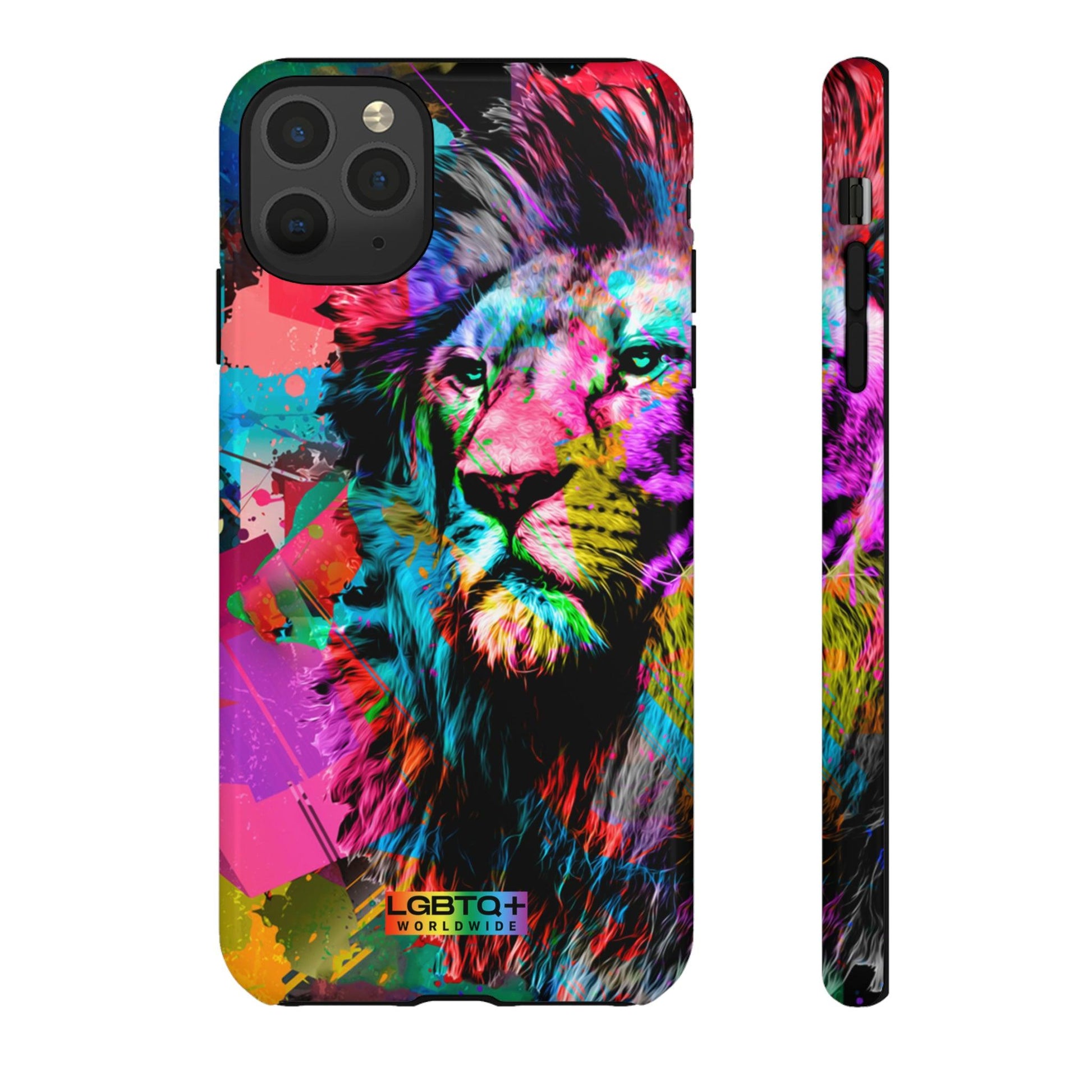 LGBTQWorldwide - ,,STARKER LÖWE" Doppelgehäuse Handyhülle Accessories, Glossy, iPhone Cases, Matte, Phone accessory, Phone Cases, Samsung Cases, Thermo, Valentine's Day Picks lgbtq Bekleidung Accessoires unisex Zubehör