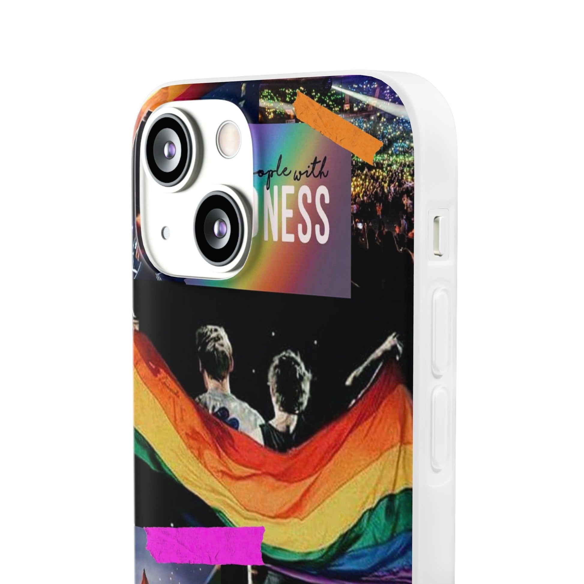 LGBTQWorldwide - ,,KINDNESS" Flexible Handyhülle Accessories, Case, iPhone, iPhone Cases, Phone accessory, Phone Cases, Samsung Cases, silikon, Valentine's Day promotion lgbtq Bekleidung Accessoires unisex Zubehör