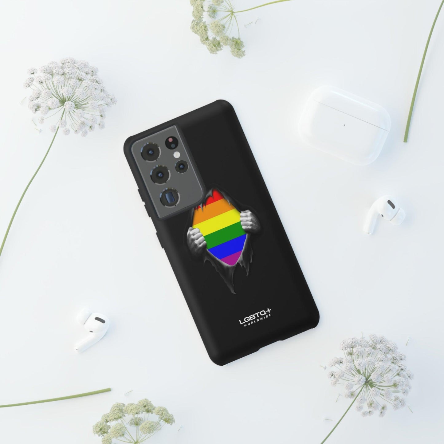 LGBTQWorldwide - ,,SCHWARZES LOCH" Doppelgehäuse Handyhülle Accessories, Glossy, iPhone Cases, Matte, Phone accessory, Phone Cases, Samsung Cases, Thermo, Valentine's Day Picks lgbtq Bekleidung Accessoires unisex Zubehör