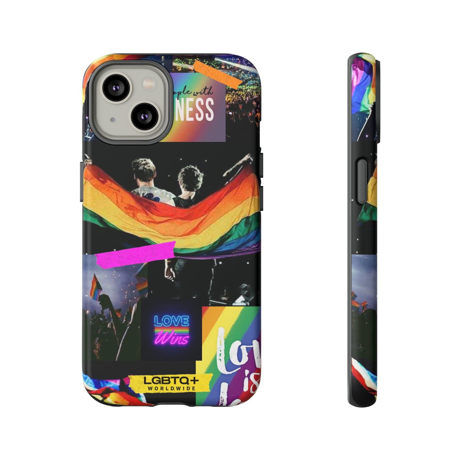 LGBTQWorldwide - ,,COMMUNITY" Doppelgehäuse Handyhülle Accessories, Glossy, iPhone Cases, Matte, Phone accessory, Phone Cases, Samsung Cases, Thermo, Valentine's Day Picks lgbtq Bekleidung Accessoires unisex Zubehör