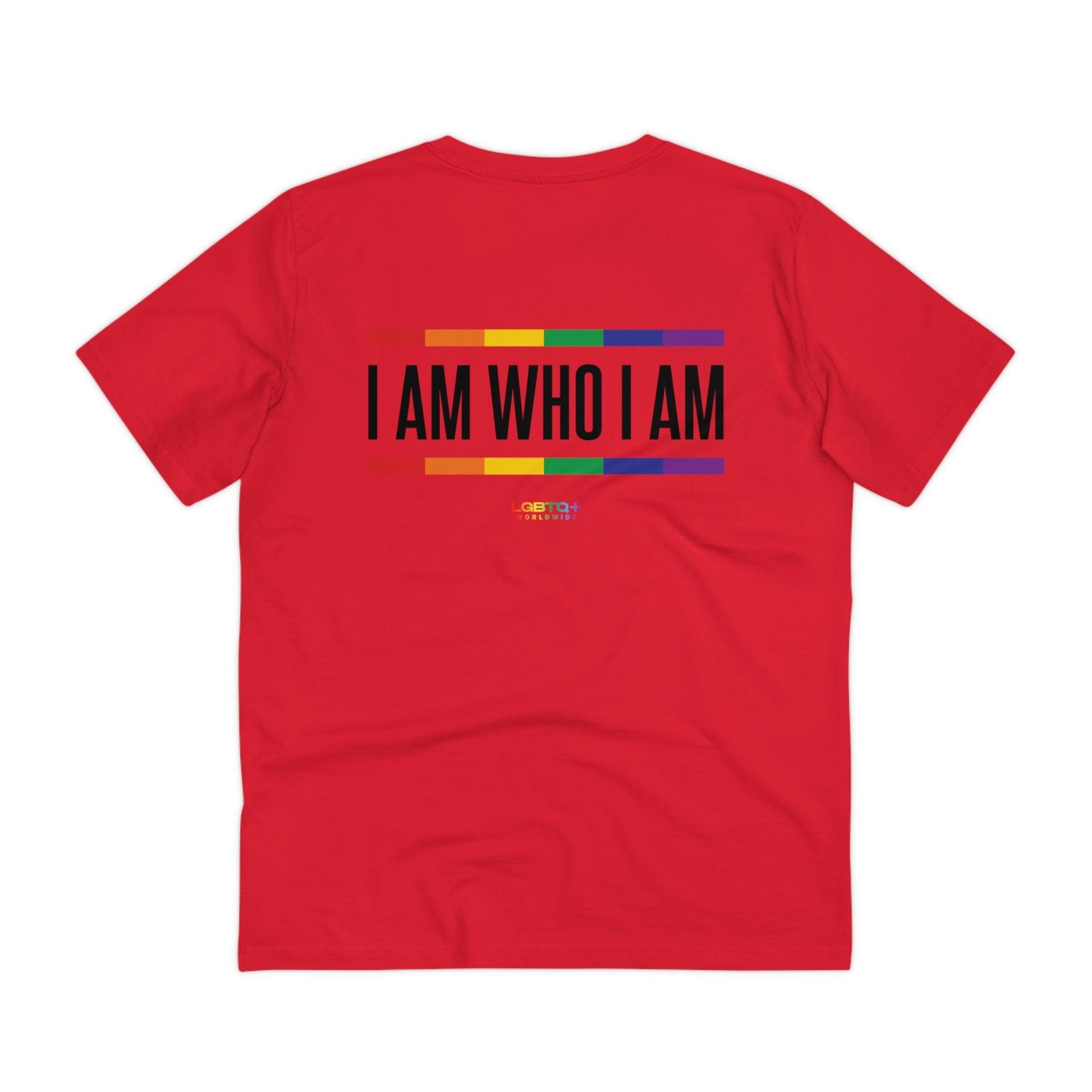 LGBTQWorldwide - ,,I AM WHO I AM'' Clothing, Cotton, Crew neck, DTG, Eco-friendly, Men's Clothing, Organic, Recycled, Regular fit, Sustainable, T-shirts, Unisex, Valentine's Day Picks, Vegan, Women's Clothing lgbtq Bekleidung Accessoires unisex Zubehör