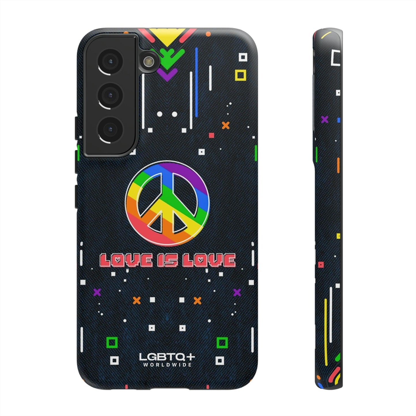 LGBTQWorldwide - ,,PEACE" Doppelgehäuse Handyhülle Accessories, Glossy, iPhone Cases, Matte, Phone accessory, Phone Cases, Samsung Cases, Thermo, Valentine's Day Picks lgbtq Bekleidung Accessoires unisex Zubehör