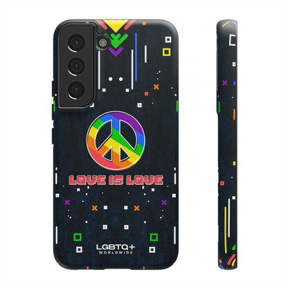 LGBTQWorldwide - ,,PEACE" Doppelgehäuse Handyhülle Accessories, Glossy, iPhone Cases, Matte, Phone accessory, Phone Cases, Samsung Cases, Thermo, Valentine's Day Picks lgbtq Bekleidung Accessoires unisex Zubehör