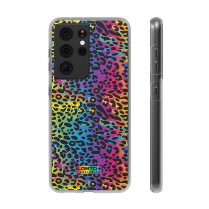 LGBTQWorldwide - ,,LEOPARD" Flexible Handyhülle Accessories, Case, iPhone, iPhone Cases, Phone accessory, Phone Cases, Samsung Cases, silikon, Valentine's Day promotion lgbtq Bekleidung Accessoires unisex Zubehör