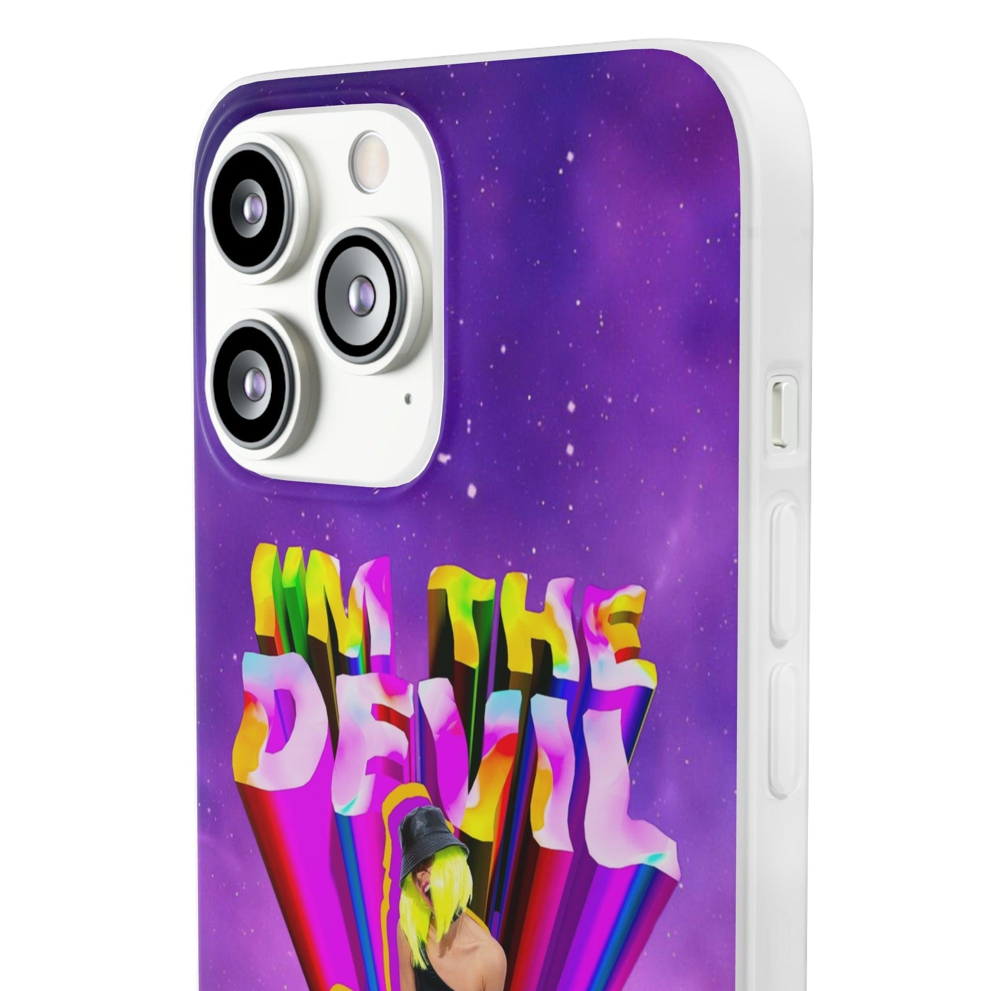 LGBTQWorldwide - ,,I AM THE DEVIL" Flexible Handyhülle Accessories, Case, iPhone, iPhone Cases, Phone accessory, Phone Cases, Samsung Cases, silikon, Valentine's Day promotion lgbtq Bekleidung Accessoires unisex Zubehör