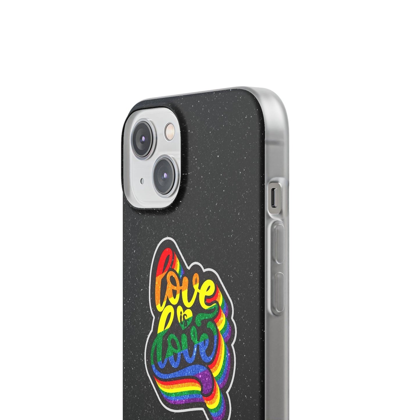 LGBTQWorldwide - ,,LIEBE IST LIEBE" Flexible Handyhülle Accessories, Case, iPhone, iPhone Cases, Phone accessory, Phone Cases, Samsung Cases, Valentine's Day promotion lgbtq Bekleidung Accessoires unisex Zubehör