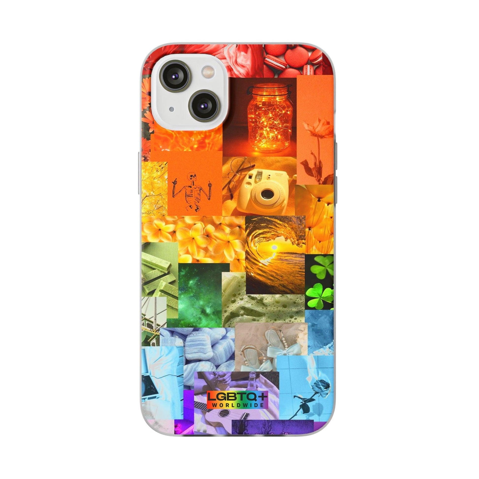 LGBTQWorldwide - ,,GLÜCKLICHKEIT" Flexible Handyhülle Accessories, Case, iPhone, iPhone Cases, Phone accessory, Phone Cases, Samsung Cases, silikon, Valentine's Day promotion lgbtq Bekleidung Accessoires unisex Zubehör