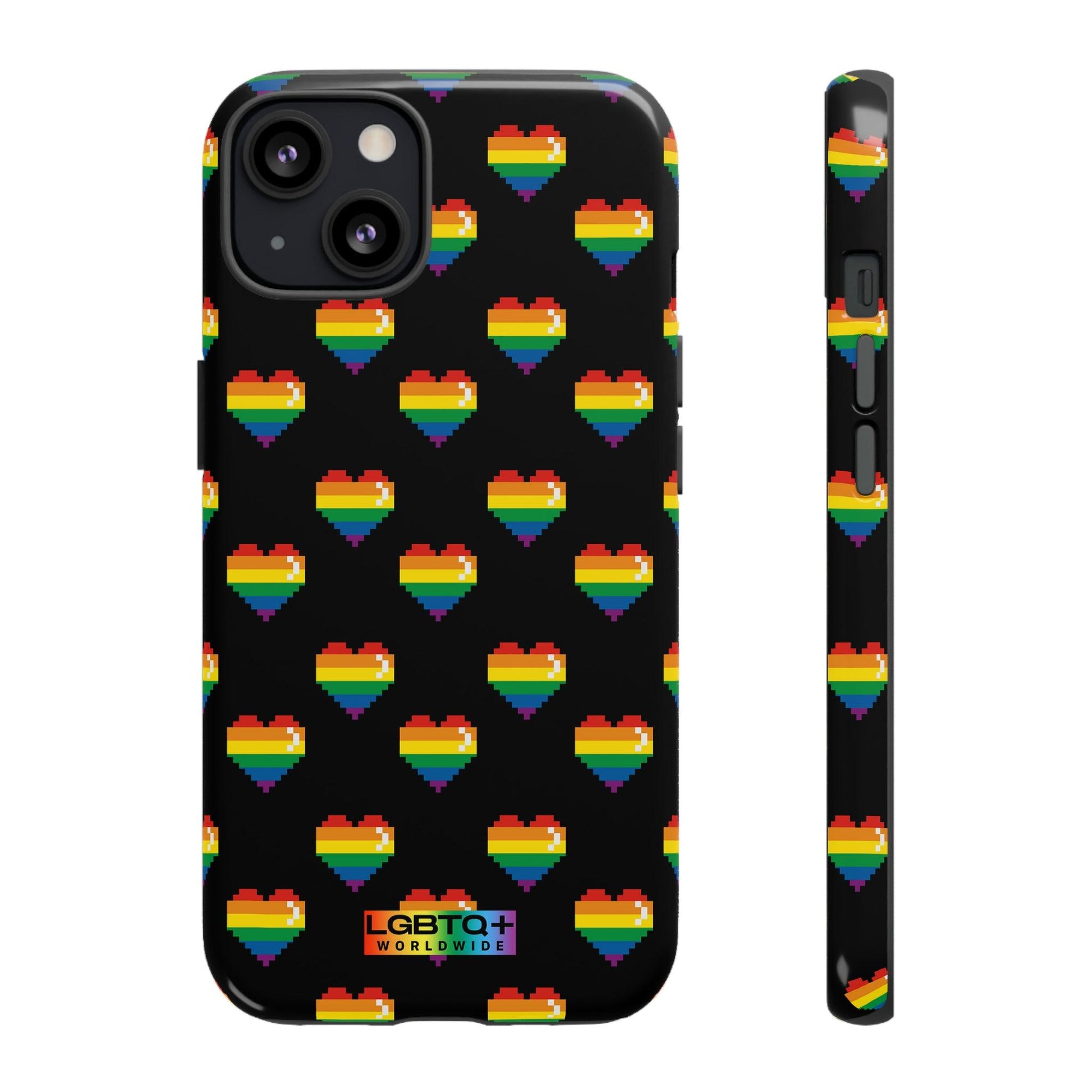 LGBTQWorldwide - ,,COMIC HERZEN" Doppelgehäuse Handyhülle Accessories, Glossy, iPhone Cases, Matte, Phone accessory, Phone Cases, Samsung Cases, Thermo, Valentine's Day Picks lgbtq Bekleidung Accessoires unisex Zubehör