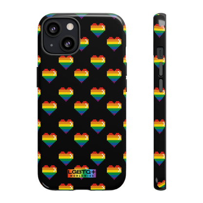 LGBTQWorldwide - ,,COMIC HERZEN" Doppelgehäuse Handyhülle Accessories, Glossy, iPhone Cases, Matte, Phone accessory, Phone Cases, Samsung Cases, Thermo, Valentine's Day Picks lgbtq Bekleidung Accessoires unisex Zubehör