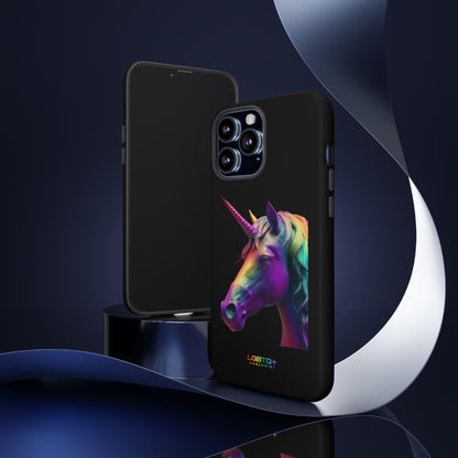 LGBTQWorldwide - ,,REGENBOGEN EINHORN" Doppelgehäuse Handyhülle Accessories, Glossy, iPhone Cases, Matte, Phone accessory, Phone Cases, Samsung Cases, tough, Valentine's Day Picks lgbtq Bekleidung Accessoires unisex Zubehör