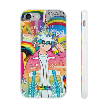 LGBTQWorldwide - ,,REGENBOGEN JUNGE" Flexible Handyhülle Accessories, Case, iPhone, iPhone Cases, Phone accessory, Phone Cases, Samsung Cases, silikon, Valentine's Day promotion lgbtq Bekleidung Accessoires unisex Zubehör