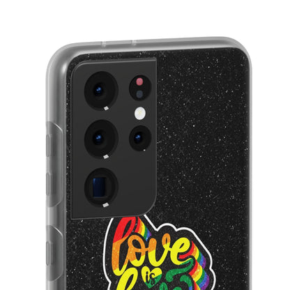 LGBTQWorldwide - ,,LIEBE IST LIEBE" Flexible Handyhülle Accessories, Case, iPhone, iPhone Cases, Phone accessory, Phone Cases, Samsung Cases, Valentine's Day promotion lgbtq Bekleidung Accessoires unisex Zubehör