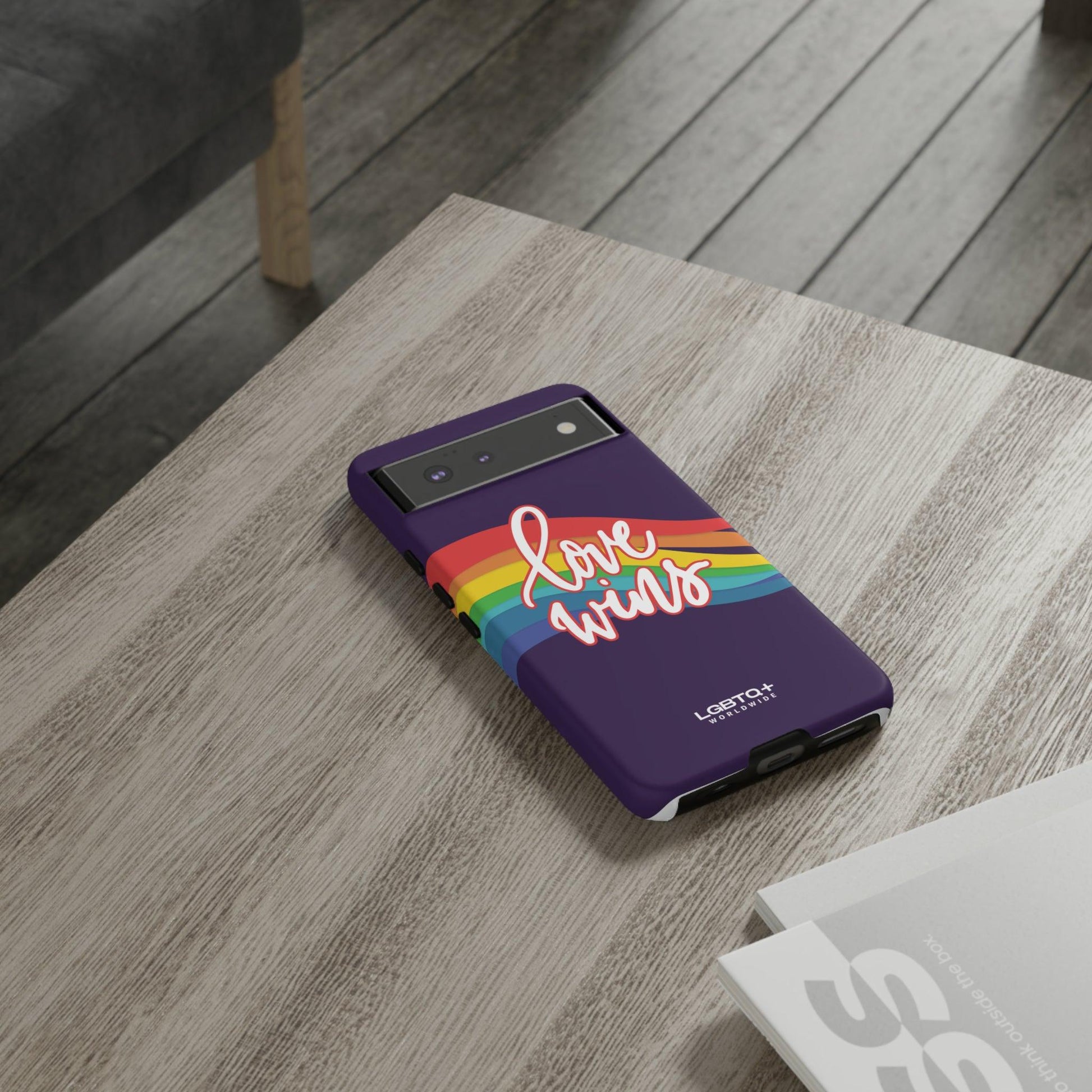 LGBTQWorldwide - ,,LIEBE GEWINNT" Doppelgehäuse Handyhülle Accessories, Glossy, iPhone Cases, Matte, Phone accessory, Phone Cases, Samsung Cases, Thermo, Valentine's Day Picks lgbtq Bekleidung Accessoires unisex Zubehör