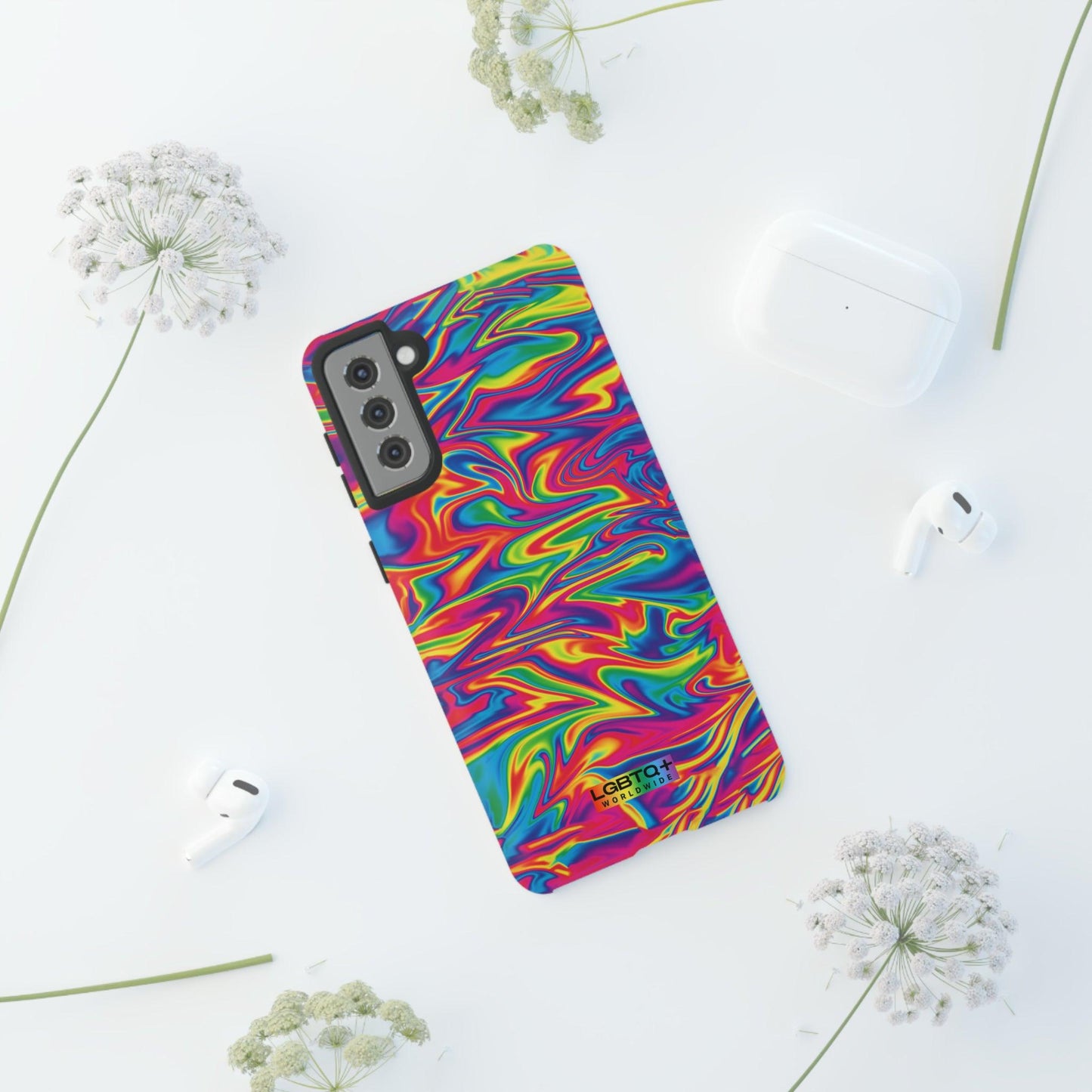 LGBTQWorldwide - ,,ABSTRACT" Doppelgehäuse Handyhülle Accessories, Glossy, iPhone Cases, Matte, Phone accessory, Phone Cases, Samsung Cases, Thermo, Valentine's Day Picks lgbtq Bekleidung Accessoires unisex Zubehör