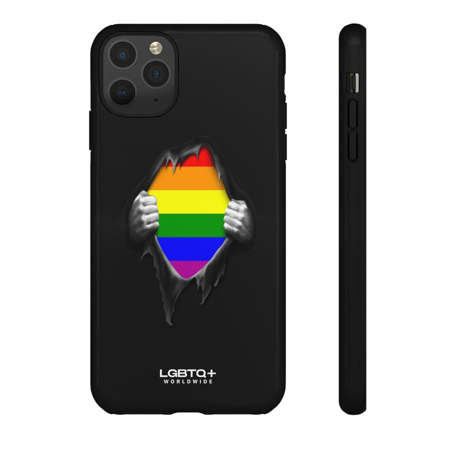 LGBTQWorldwide - ,,SCHWARZES LOCH" Doppelgehäuse Handyhülle Accessories, Glossy, iPhone Cases, Matte, Phone accessory, Phone Cases, Samsung Cases, Thermo, Valentine's Day Picks lgbtq Bekleidung Accessoires unisex Zubehör