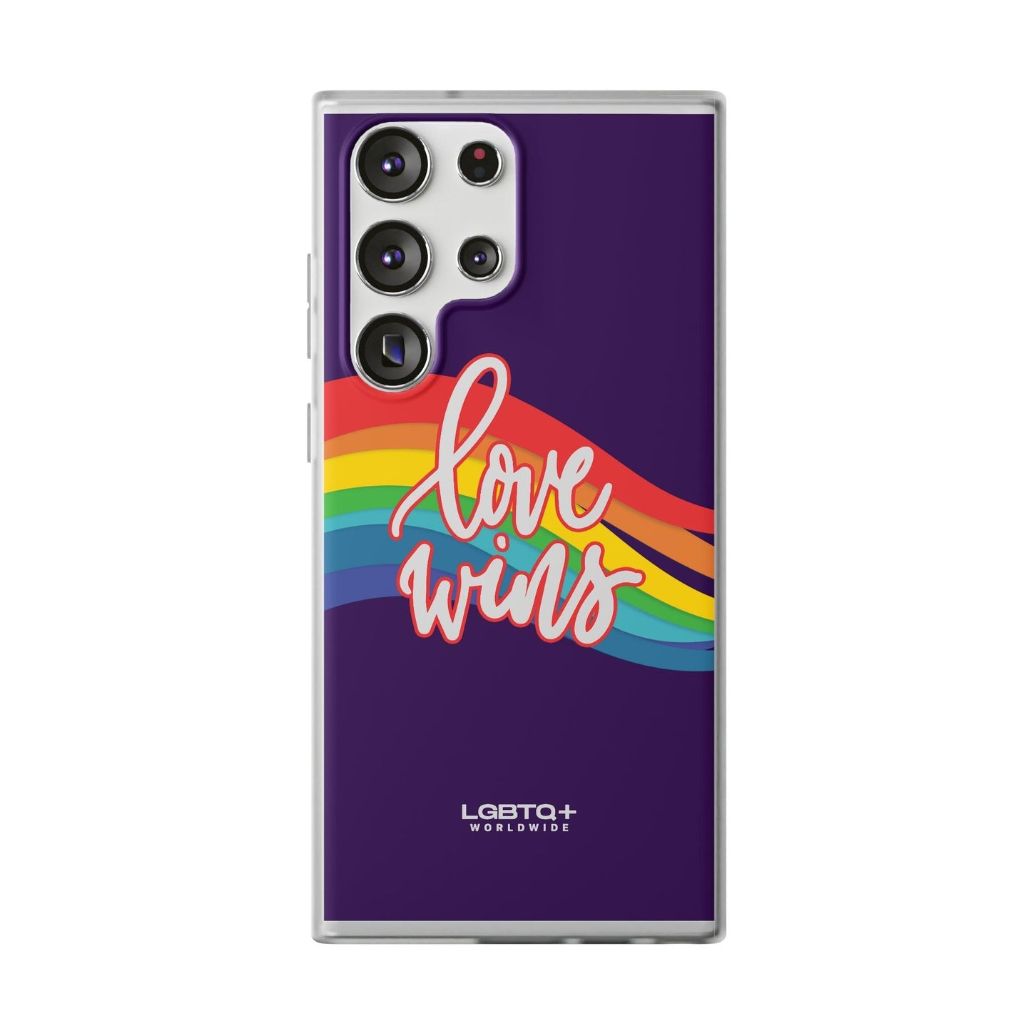 LGBTQWorldwide - ,,LIEBE GEWINNT" Flexible Handyhülle Accessories, Case, iPhone, iPhone Cases, Phone accessory, Phone Cases, Samsung Cases, silikon, Valentine's Day promotion lgbtq Bekleidung Accessoires unisex Zubehör