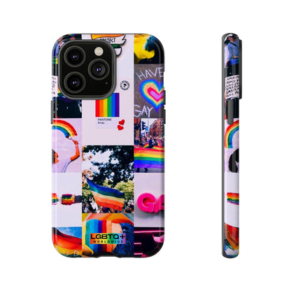 LGBTQWorldwide - ,,REGENBOGEN" Doppelgehäuse Handyhülle Accessories, Glossy, iPhone Cases, Matte, Phone accessory, Phone Cases, Samsung Cases, Thermo, Valentine's Day Picks lgbtq Bekleidung Accessoires unisex Zubehör