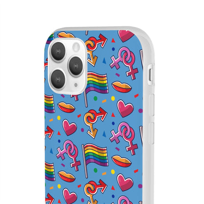 LGBTQWorldwide - ,,FLAGGEN" Flexible Handyhülle Accessories, Case, iPhone, iPhone Cases, Phone accessory, Phone Cases, Samsung Cases, silikon, Valentine's Day promotion lgbtq Bekleidung Accessoires unisex Zubehör