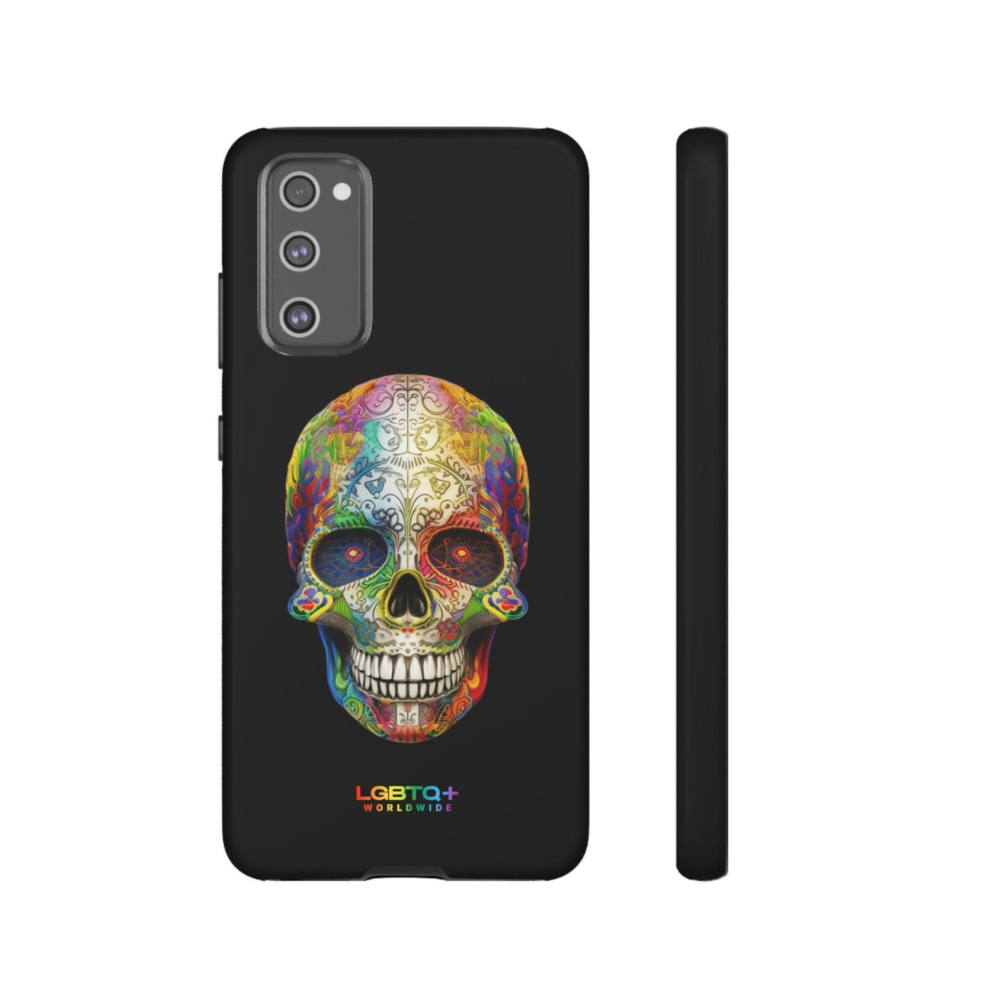 LGBTQWorldwide - ,,SKULL HEAD" Doppelgehäuse Handyhülle Accessories, Glossy, iPhone Cases, Matte, Phone accessory, Phone Cases, Samsung Cases, tough, Valentine's Day Picks lgbtq Bekleidung Accessoires unisex Zubehör