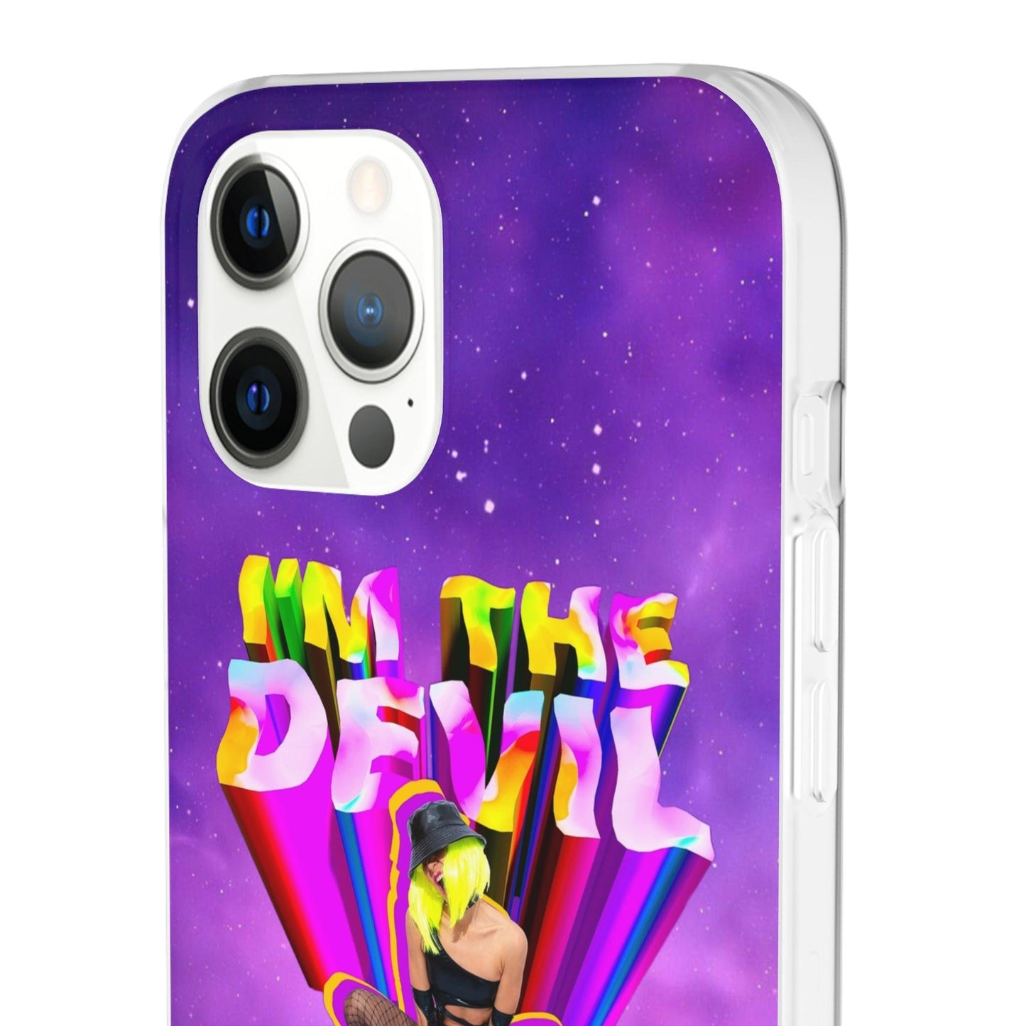 LGBTQWorldwide - ,,I AM THE DEVIL" Flexible Handyhülle Accessories, Case, iPhone, iPhone Cases, Phone accessory, Phone Cases, Samsung Cases, silikon, Valentine's Day promotion lgbtq Bekleidung Accessoires unisex Zubehör