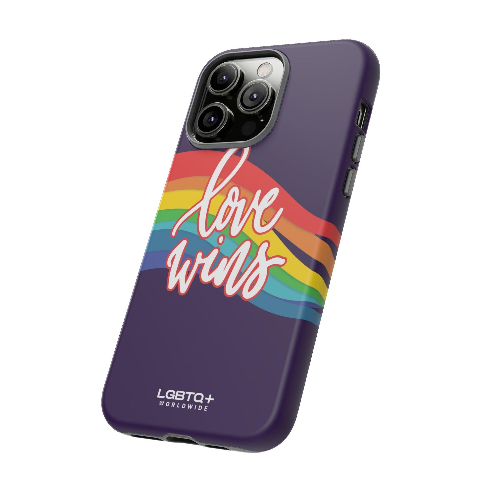 LGBTQWorldwide - ,,LIEBE GEWINNT" Doppelgehäuse Handyhülle Accessories, Glossy, iPhone Cases, Matte, Phone accessory, Phone Cases, Samsung Cases, Thermo, Valentine's Day Picks lgbtq Bekleidung Accessoires unisex Zubehör