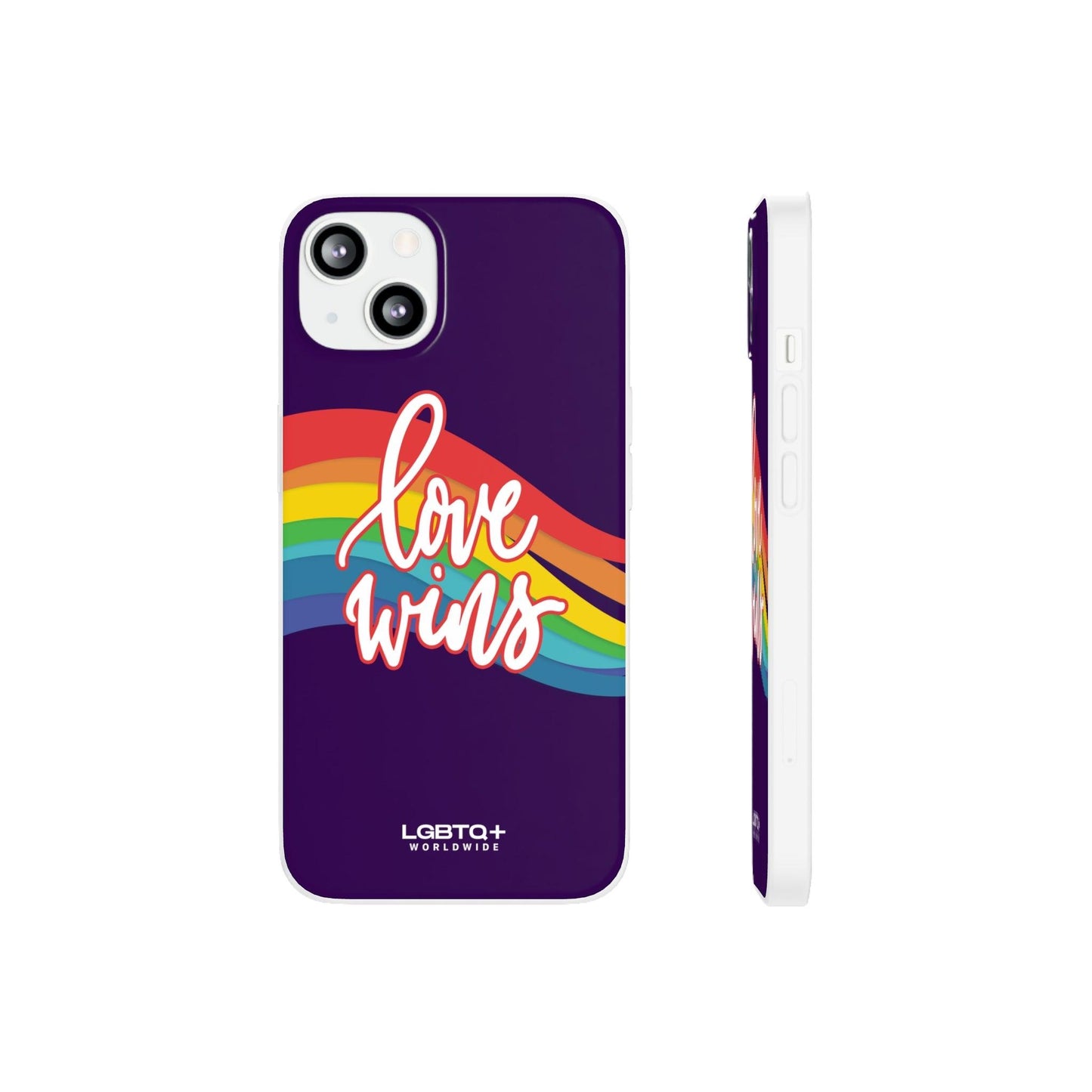 LGBTQWorldwide - ,,LIEBE GEWINNT" Flexible Handyhülle Accessories, Case, iPhone, iPhone Cases, Phone accessory, Phone Cases, Samsung Cases, silikon, Valentine's Day promotion lgbtq Bekleidung Accessoires unisex Zubehör