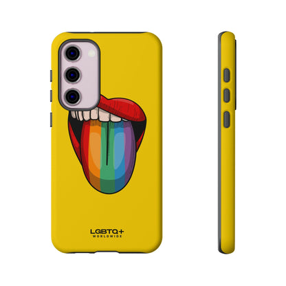 LGBTQWorldwide - ,,ZUNGE" Doppelgehäuse Handyhülle Accessories, Glossy, iPhone Cases, Matte, Phone accessory, Phone Cases, Samsung Cases, Thermo, Valentine's Day Picks lgbtq Bekleidung Accessoires unisex Zubehör