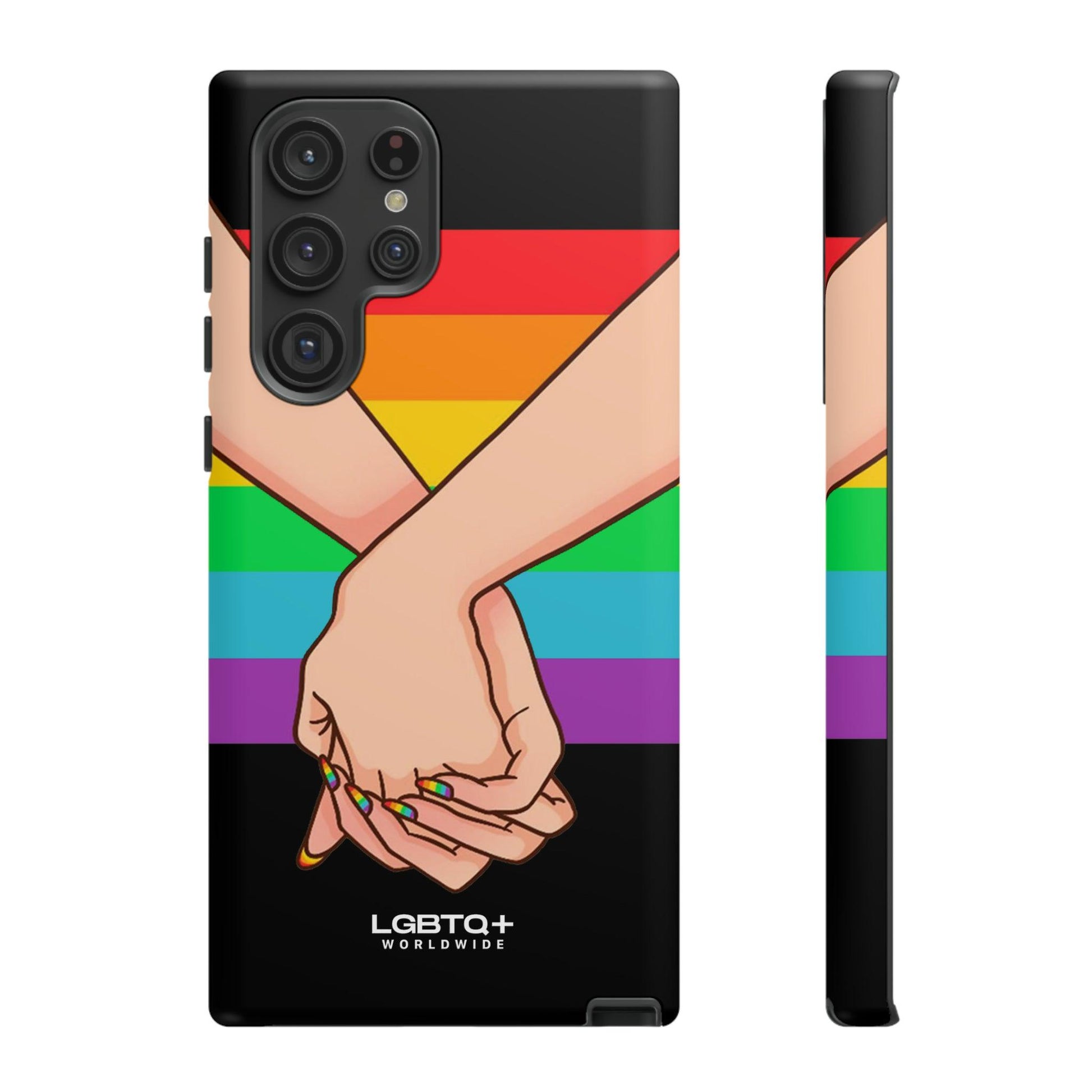 LGBTQWorldwide - ,,TOGETHER PRIDE" Doppelgehäuse Handyhülle Accessories, Glossy, iPhone Cases, Matte, Phone accessory, Phone Cases, Samsung Cases, Thermo, Valentine's Day Picks lgbtq Bekleidung Accessoires unisex Zubehör