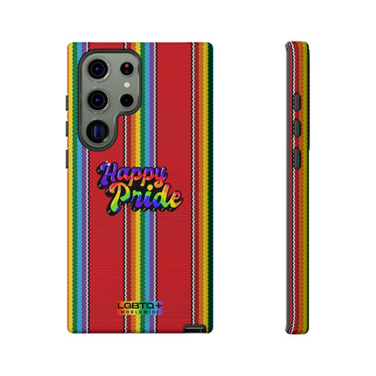 LGBTQWorldwide - ,,HAPPY PRIDE" Doppelgehäuse Handyhülle Accessories, Glossy, iPhone Cases, Matte, Phone accessory, Phone Cases, Samsung Cases, Thermo, Valentine's Day Picks lgbtq Bekleidung Accessoires unisex Zubehör