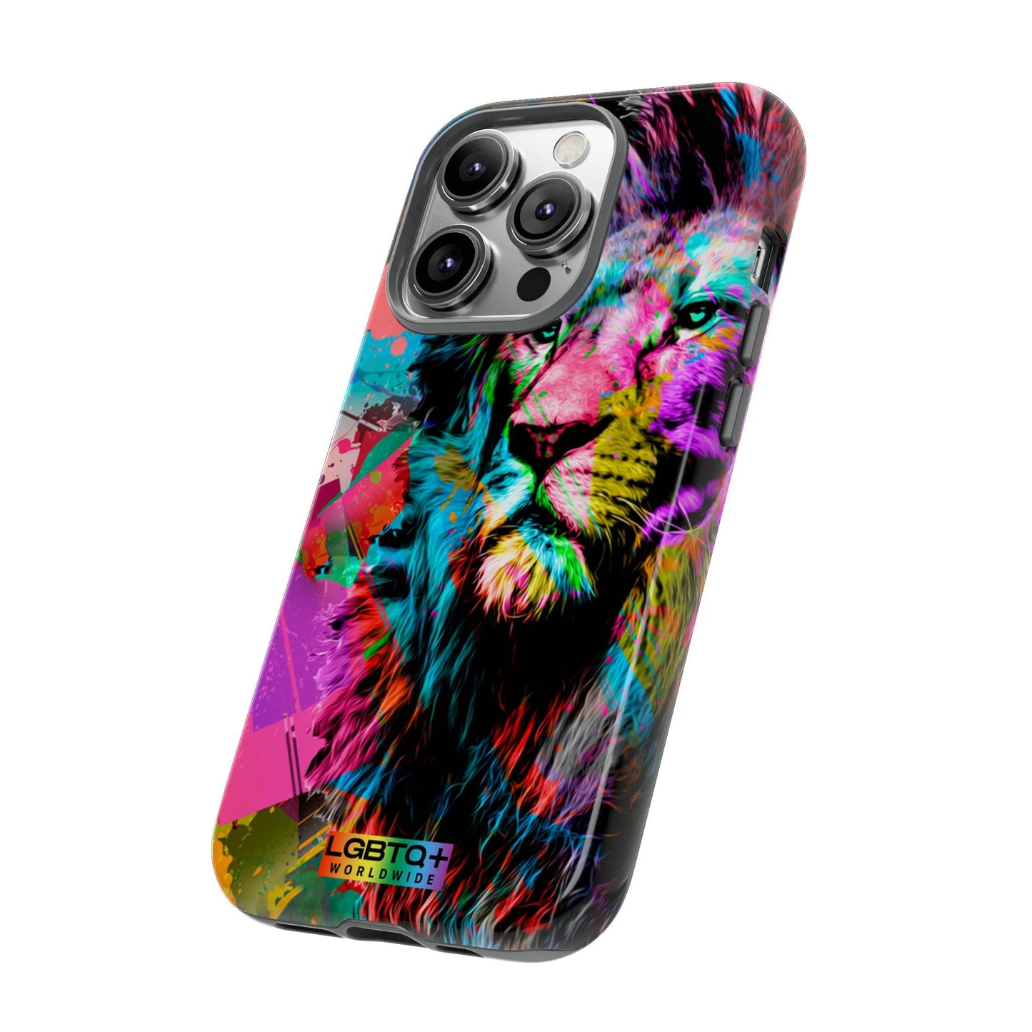 LGBTQWorldwide - ,,STARKER LÖWE" Doppelgehäuse Handyhülle Accessories, Glossy, iPhone Cases, Matte, Phone accessory, Phone Cases, Samsung Cases, Thermo, Valentine's Day Picks lgbtq Bekleidung Accessoires unisex Zubehör