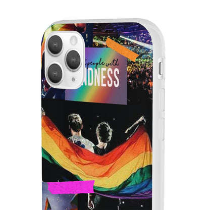 LGBTQWorldwide - ,,KINDNESS" Flexible Handyhülle Accessories, Case, iPhone, iPhone Cases, Phone accessory, Phone Cases, Samsung Cases, silikon, Valentine's Day promotion lgbtq Bekleidung Accessoires unisex Zubehör