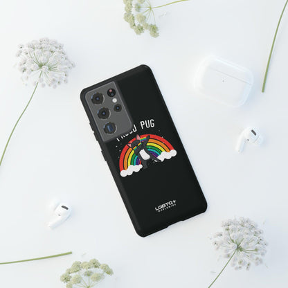 LGBTQWorldwide - ,,PROUD PUG" Doppelgehäuse Handyhülle Accessories, Glossy, iPhone Cases, Matte, Phone accessory, Phone Cases, Samsung Cases, Thermo, Valentine's Day Picks lgbtq Bekleidung Accessoires unisex Zubehör