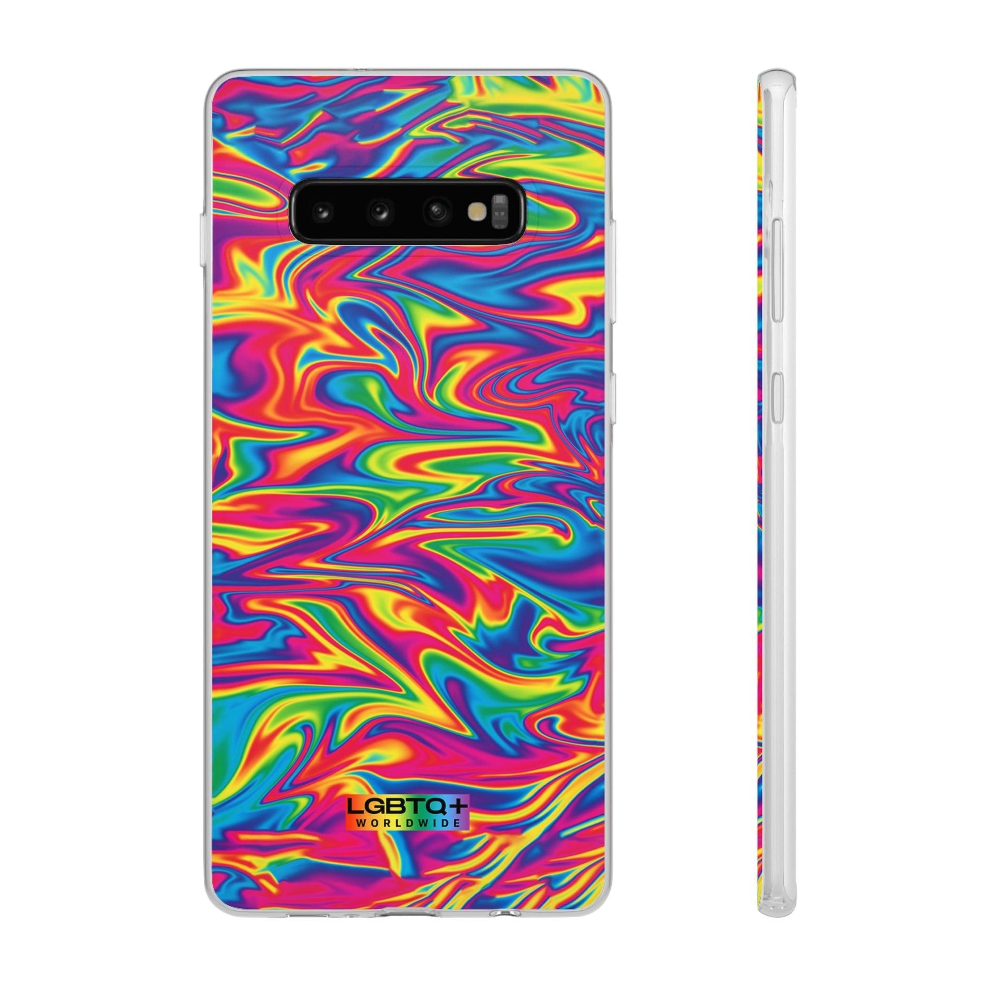 LGBTQWorldwide - ,,ABSTRACT" Flexible Handyhülle Accessories, Case, iPhone, iPhone Cases, Phone accessory, Phone Cases, Samsung Cases, silikon, Valentine's Day promotion lgbtq Bekleidung Accessoires unisex Zubehör