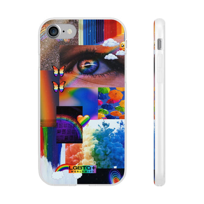 LGBTQWorldwide - ,,VISION" Flexible Handyhülle Accessories, Case, iPhone, iPhone Cases, Phone accessory, Phone Cases, Samsung Cases, silikon, Valentine's Day promotion lgbtq Bekleidung Accessoires unisex Zubehör