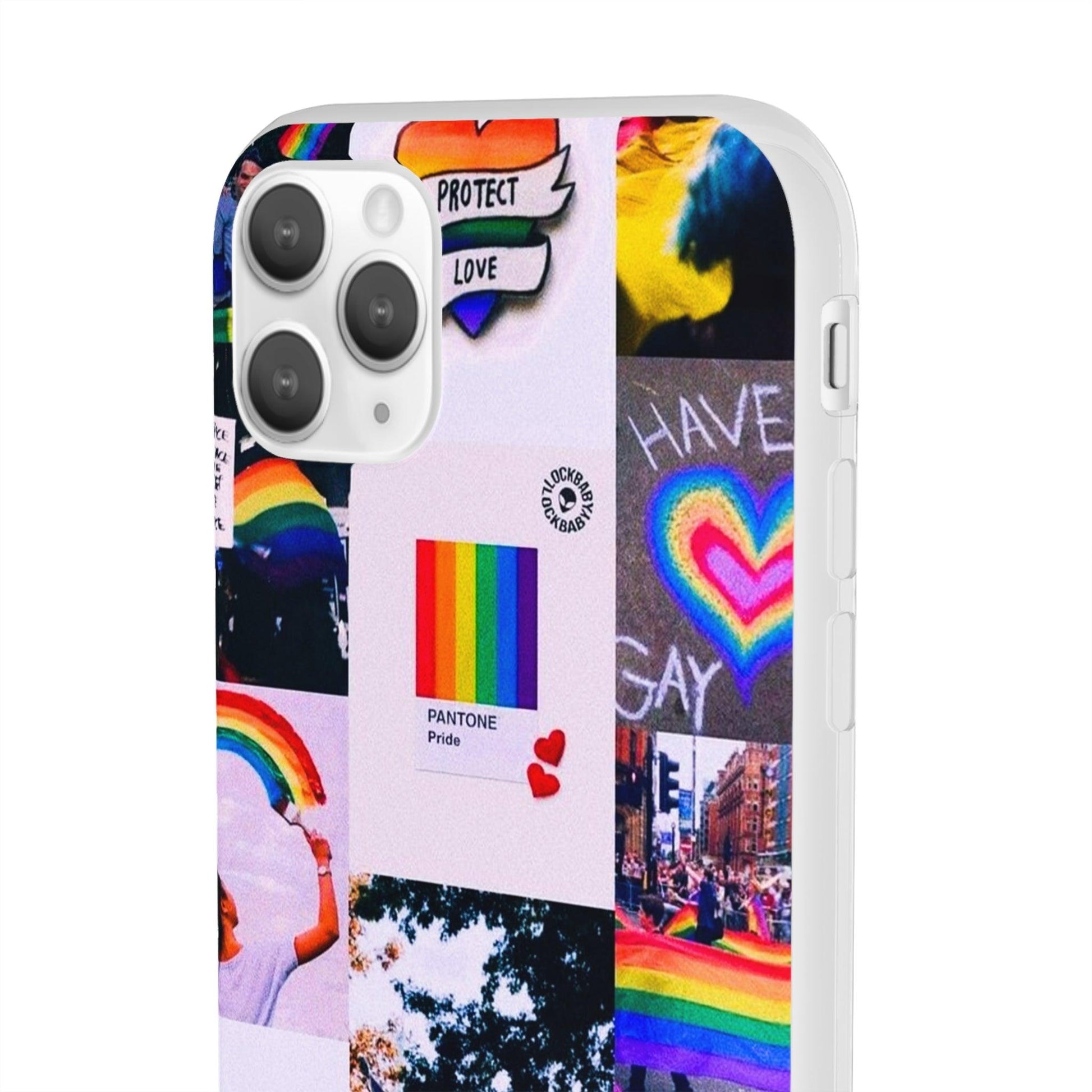 LGBTQWorldwide - ,,REGENBOGEN" Flexible Handyhülle Accessories, Case, iPhone, iPhone Cases, Phone accessory, Phone Cases, Samsung Cases, silikon, Valentine's Day promotion lgbtq Bekleidung Accessoires unisex Zubehör