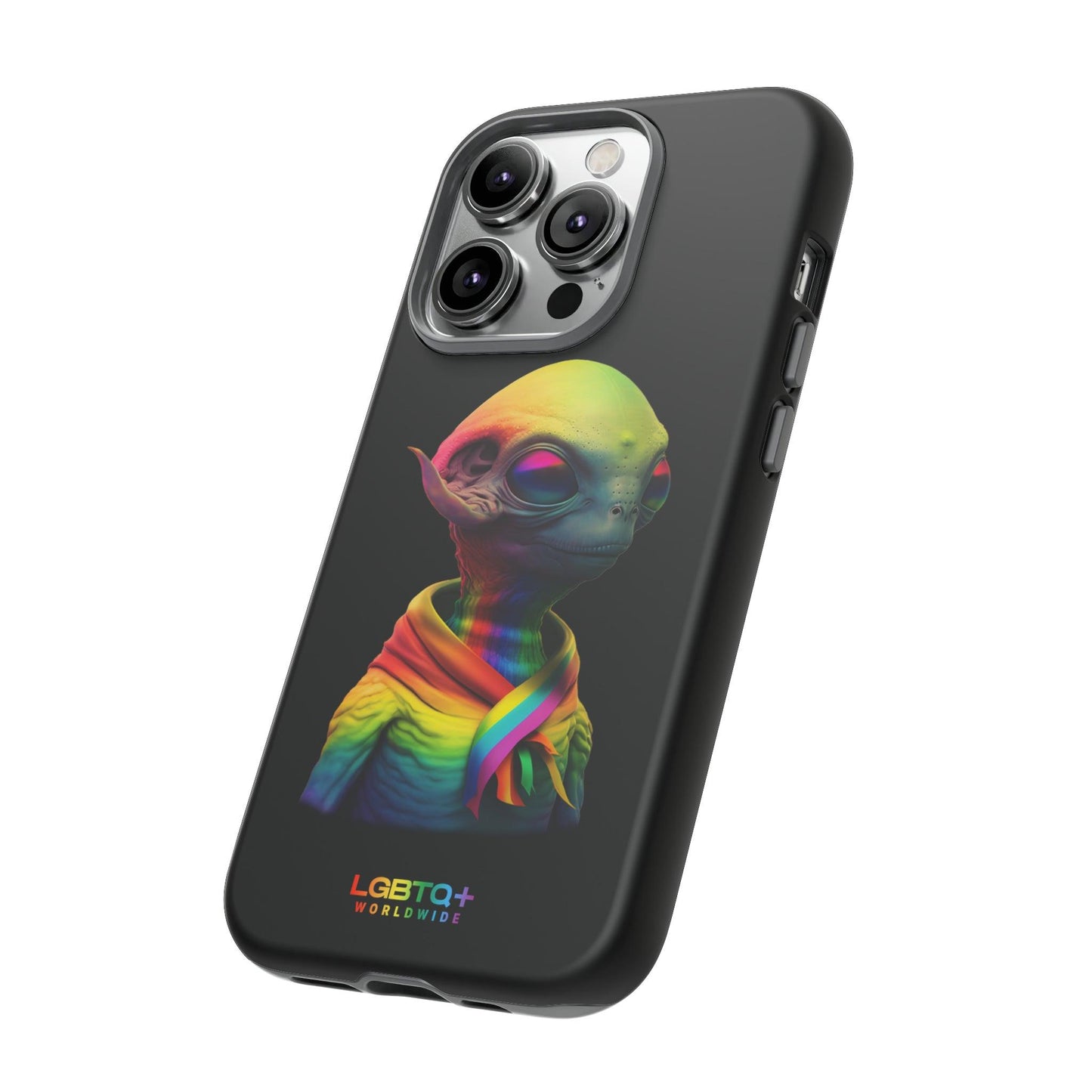 LGBTQWorldwide - ,,ALIEN" Doppelgehäuse Handyhülle Accessories, Glossy, iPhone Cases, Matte, Phone accessory, Phone Cases, Samsung Cases, tough, Valentine's Day Picks lgbtq Bekleidung Accessoires unisex Zubehör