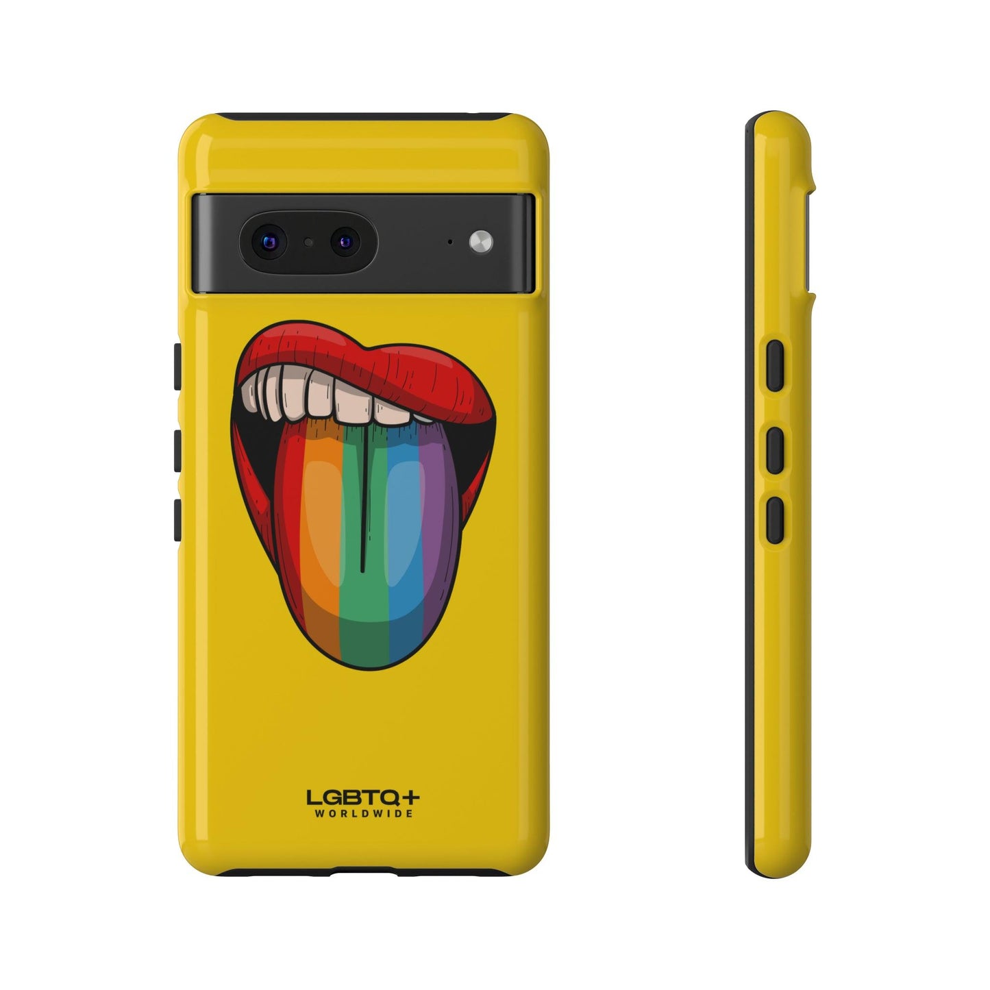 LGBTQWorldwide - ,,ZUNGE" Doppelgehäuse Handyhülle Accessories, Glossy, iPhone Cases, Matte, Phone accessory, Phone Cases, Samsung Cases, Thermo, Valentine's Day Picks lgbtq Bekleidung Accessoires unisex Zubehör