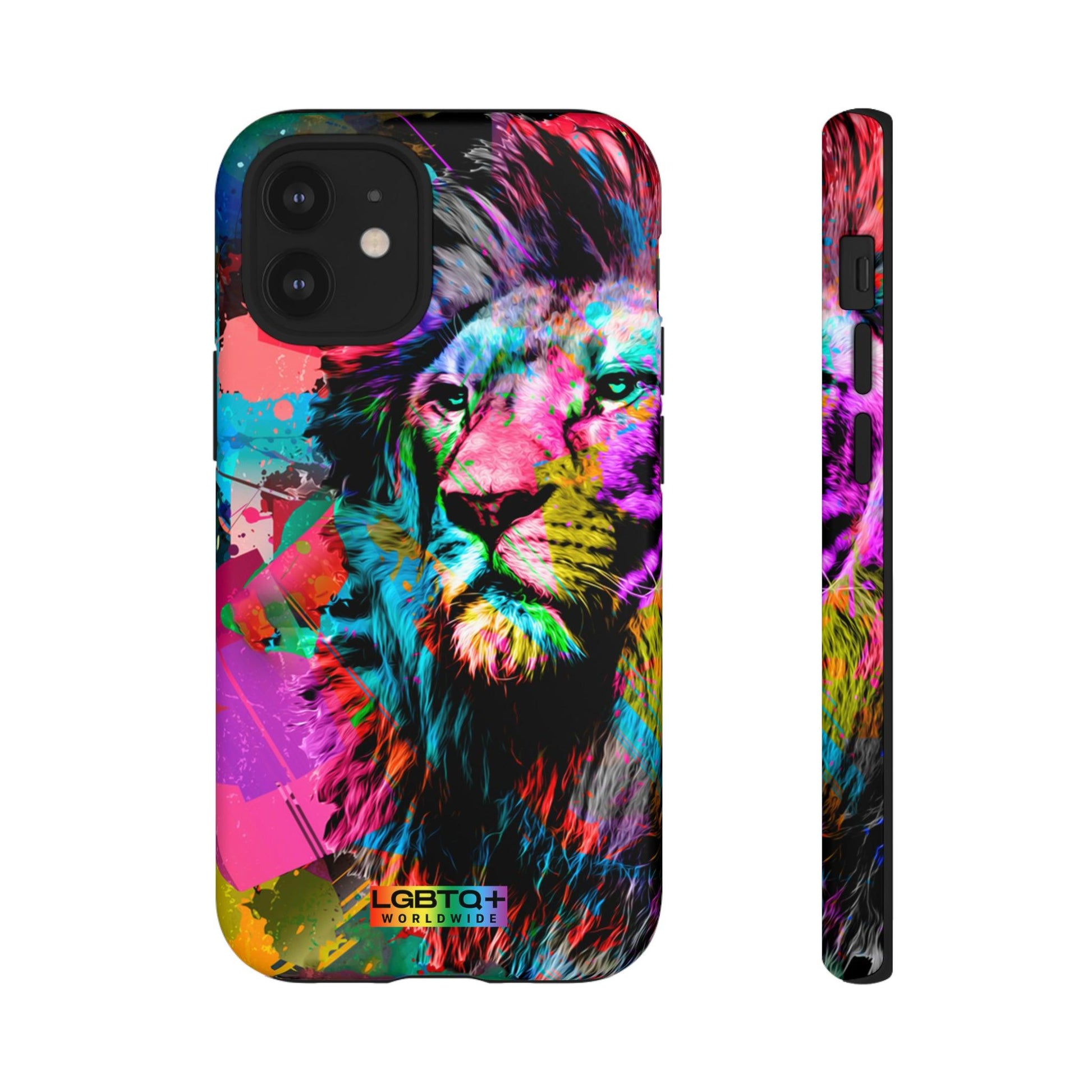 LGBTQWorldwide - ,,STARKER LÖWE" Doppelgehäuse Handyhülle Accessories, Glossy, iPhone Cases, Matte, Phone accessory, Phone Cases, Samsung Cases, Thermo, Valentine's Day Picks lgbtq Bekleidung Accessoires unisex Zubehör