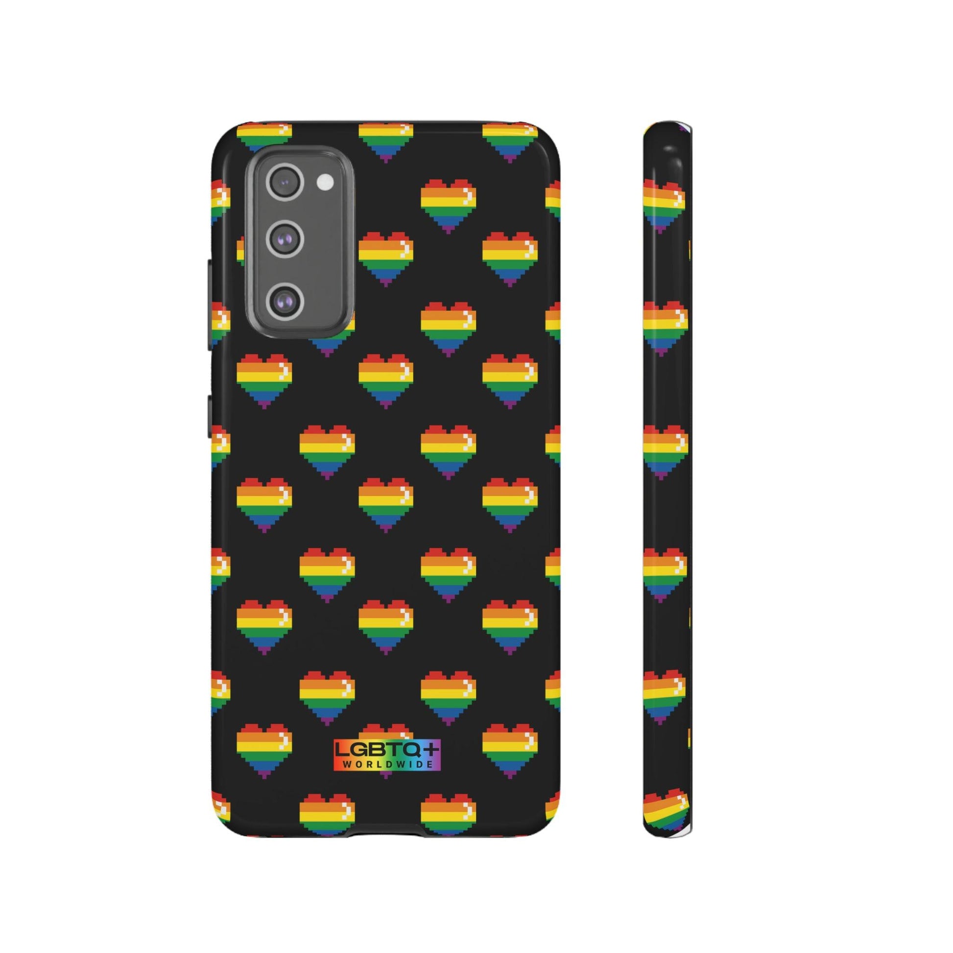 LGBTQWorldwide - ,,COMIC HERZEN" Doppelgehäuse Handyhülle Accessories, Glossy, iPhone Cases, Matte, Phone accessory, Phone Cases, Samsung Cases, Thermo, Valentine's Day Picks lgbtq Bekleidung Accessoires unisex Zubehör