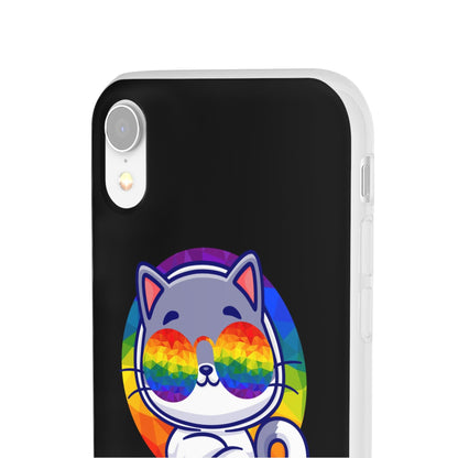 LGBTQWorldwide - ,,PURRIDE" Flexible Handyhülle Accessories, Case, iPhone, iPhone Cases, Phone accessory, Phone Cases, Samsung Cases, silikon, Valentine's Day promotion lgbtq Bekleidung Accessoires unisex Zubehör