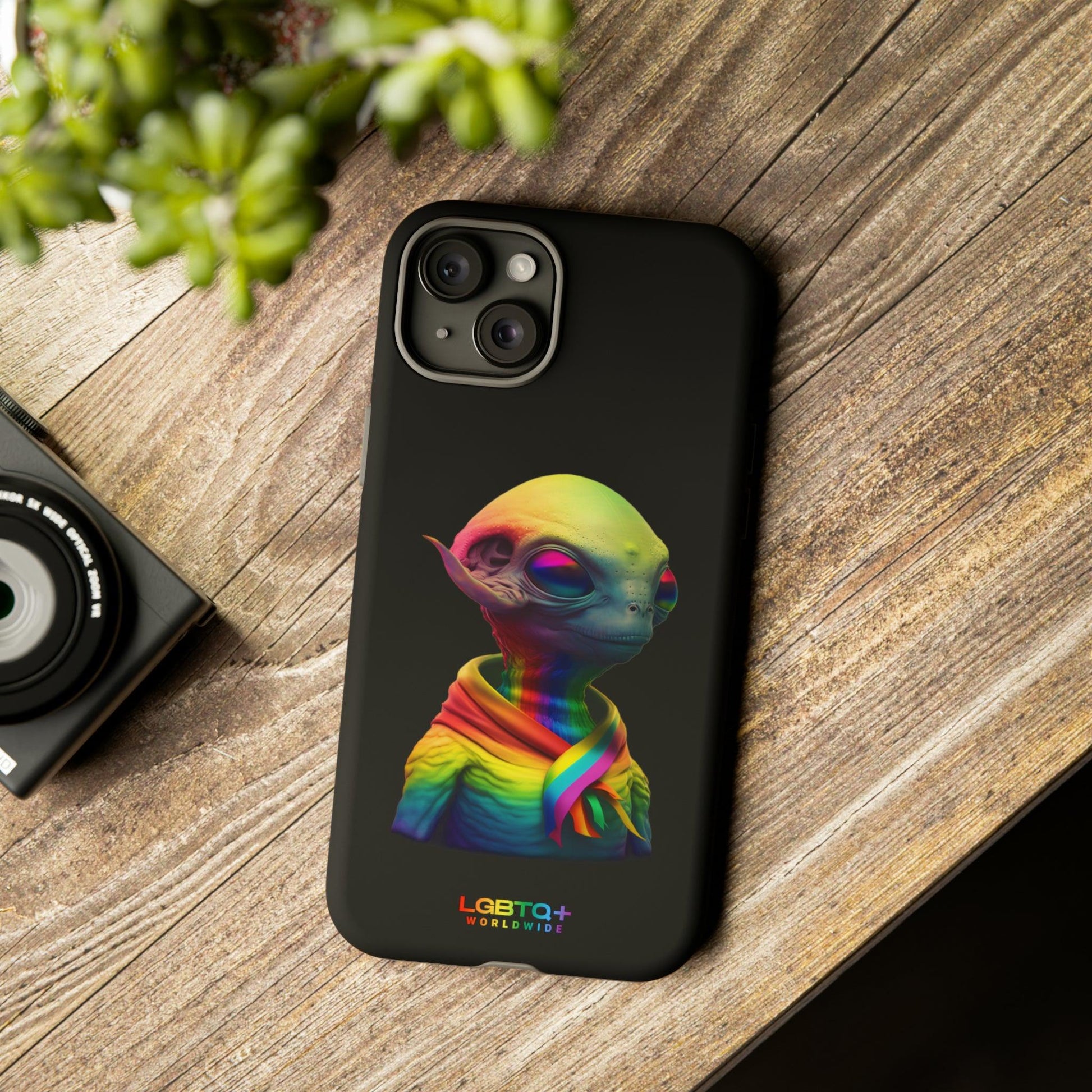 LGBTQWorldwide - ,,ALIEN" Doppelgehäuse Handyhülle Accessories, Glossy, iPhone Cases, Matte, Phone accessory, Phone Cases, Samsung Cases, tough, Valentine's Day Picks lgbtq Bekleidung Accessoires unisex Zubehör