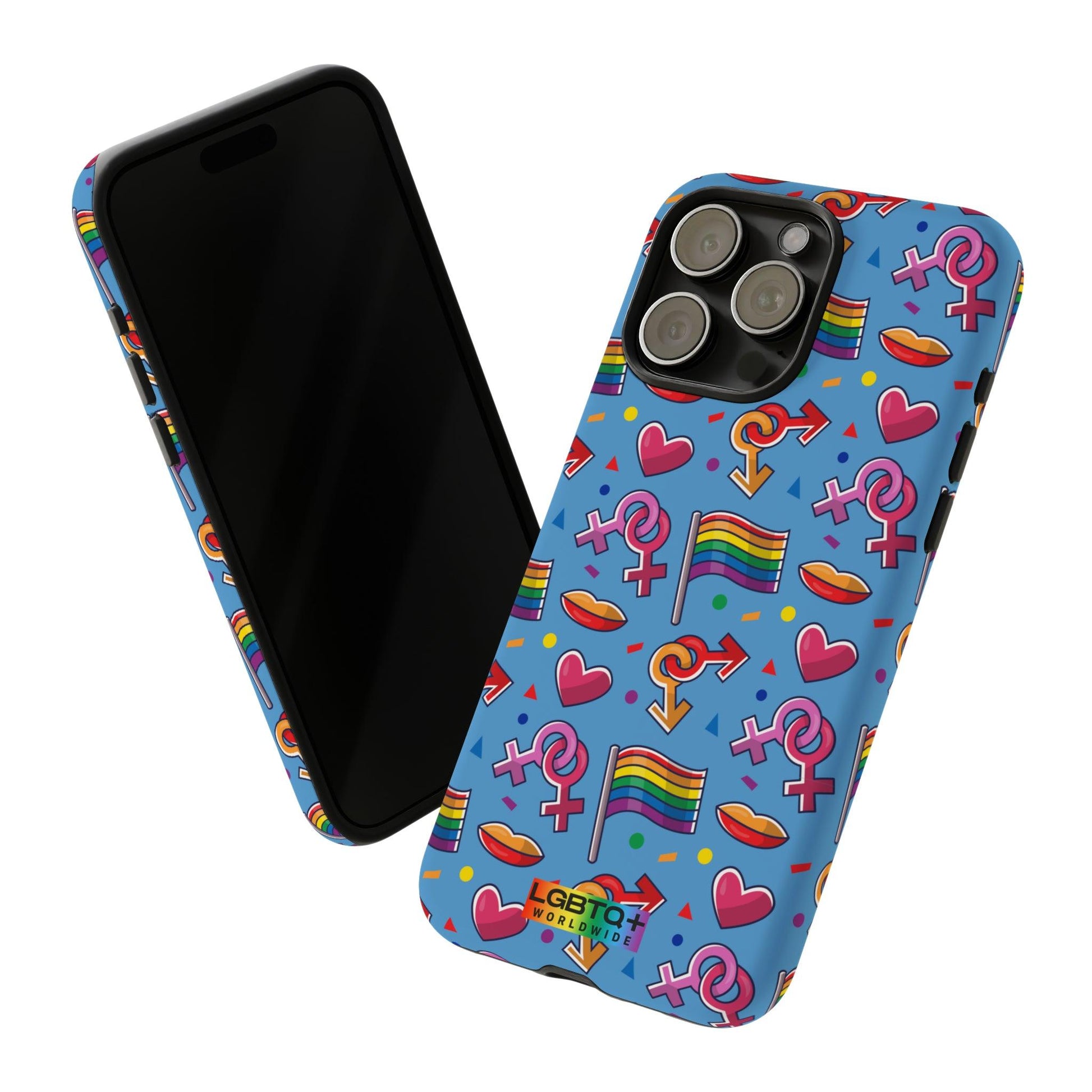 LGBTQWorldwide - ,,FÜHL DICH FREI" Doppelgehäuse Handyhülle Accessories, Glossy, iPhone Cases, Matte, Phone accessory, Phone Cases, Samsung Cases, Thermo, Valentine's Day Picks lgbtq Bekleidung Accessoires unisex Zubehör