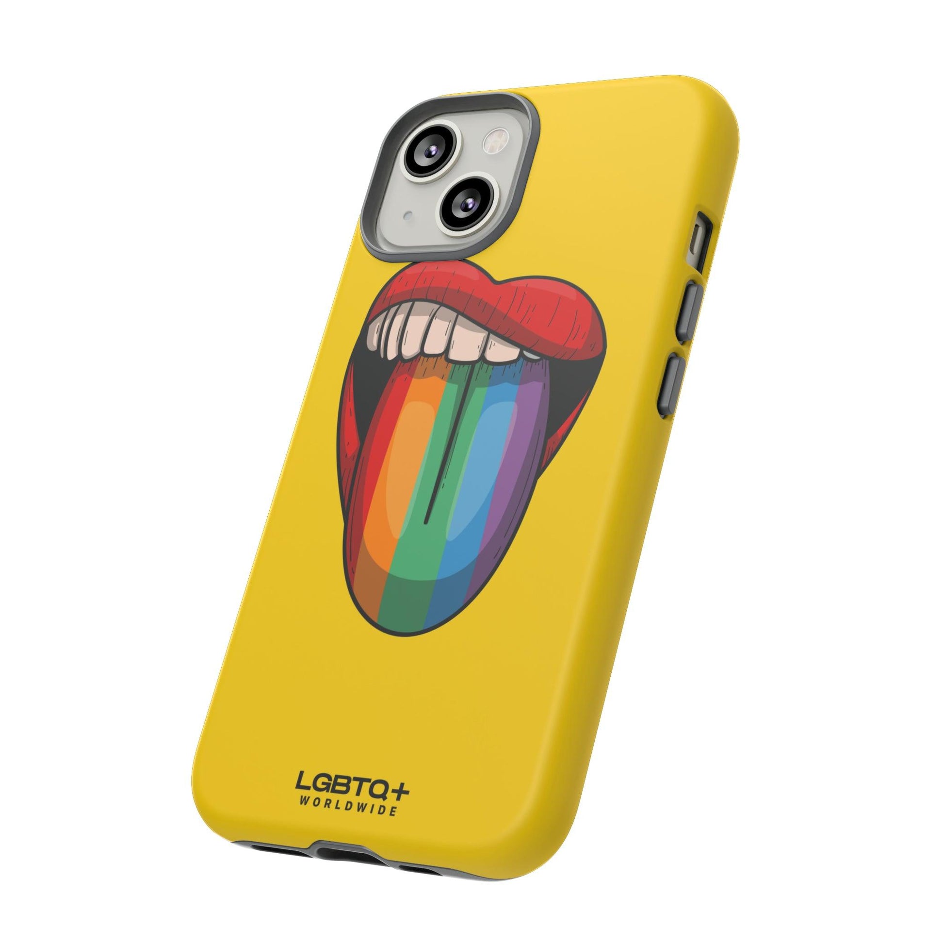 LGBTQWorldwide - ,,ZUNGE" Doppelgehäuse Handyhülle Accessories, Glossy, iPhone Cases, Matte, Phone accessory, Phone Cases, Samsung Cases, Thermo, Valentine's Day Picks lgbtq Bekleidung Accessoires unisex Zubehör